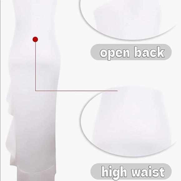 ❗️SALE❗️One Shoulder Sleeveless Side Split Dress - Picture 3 of 6